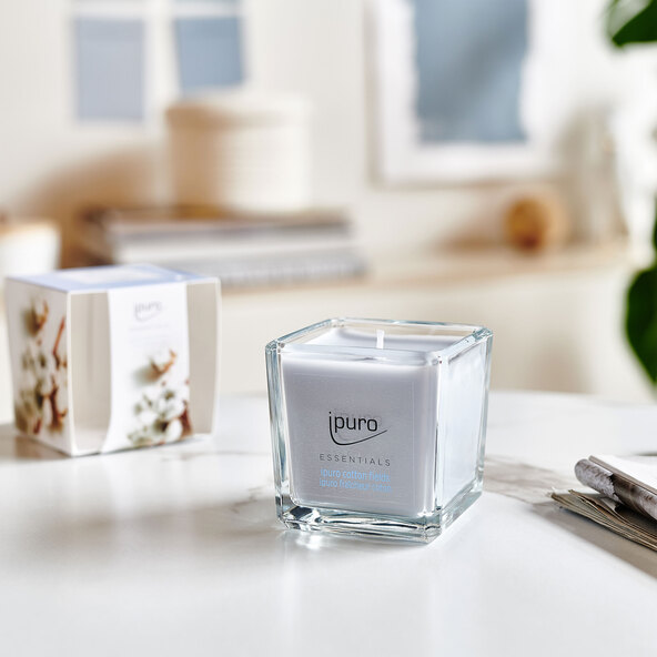 ESSENTIALS ipuro pure white scented candle – IPURO