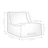 Talea Rock Outdoor Sitzsack, grau