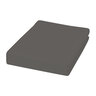 Leinen-Jersey Spannbetttuch, 180 x 200 cm, grau