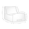 Talea Rock Outdoor Sitzsack, mittelgrau