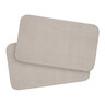 Badteppich Berlin in Cord Optik, 2er Set, 50 x 70 cm, taupe