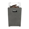 Gaskamin Compact Square, grau