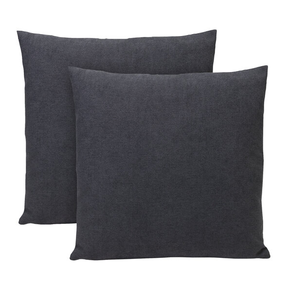 Dekokissen Darco, 50 x 50 cm, 2er Set, anthrazit