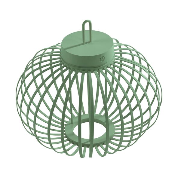 LED-Akku-Tisch- und Bodenleuchte Korga, grün, ⌀ 36 cm