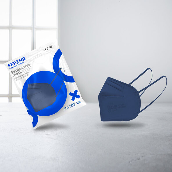 FFP2 Maske blau, 25er-Packung