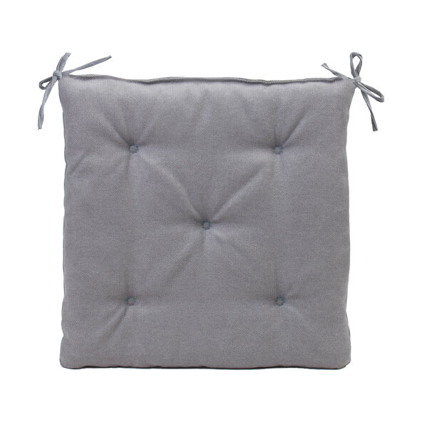 Sitzkissen Darco, 40 x 40 cm, 4er Set, silber