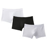 Retro-Boxershorts, weiß/schwarz/grau, M, 3er Set