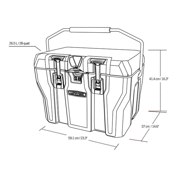Kunststoff Kühlbox Premium, 27 Liter