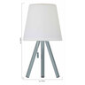 LED-Outdoor-Akku-Tischleuchte, dreibeinig