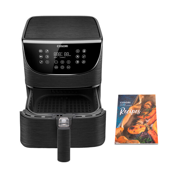 Premium Heißluftfritteuse, 5,5 l, 1701 W, schwarz