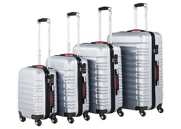 Hartschalenkoffer-Set Baseline, 4-tlg., 34-120 l, silber
