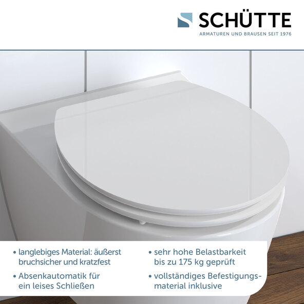 WC-Sitz mit Absenkautomatik, weiß