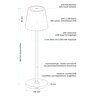 LED-Akku-Tischlampe Dinner Light classic, weiß