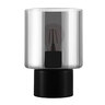Premium Tischleuchte mit Rauchglas, inkl. 1 x E27