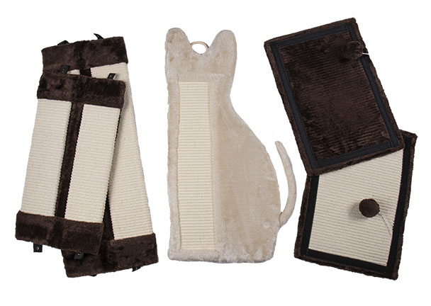 Kratzbrett-Set, braun, 5-tlg.