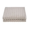 Duschtuch Hoch/Tief, 2er Set, grau