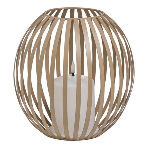 LED-Kerzenlaterne, beige