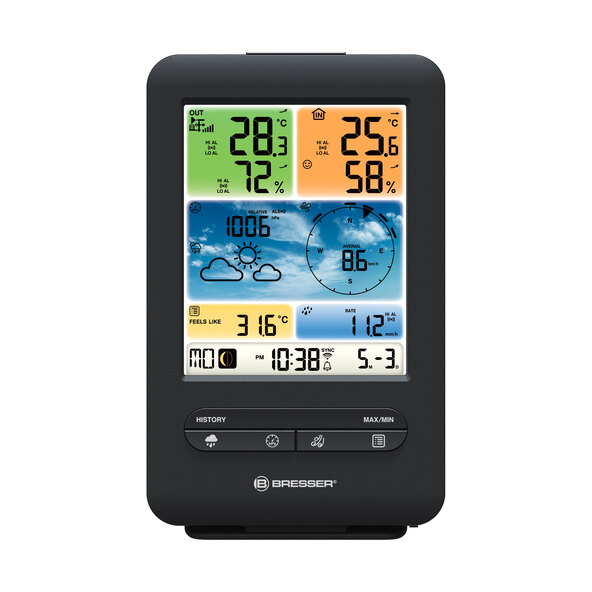 5-in-1 WLAN-Farb-Wettercenter, vertikal