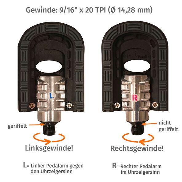 Klapp-Pedale mit Reflektoren