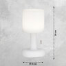 LED-Akku-Tischleuchte Termoli, 2er Set