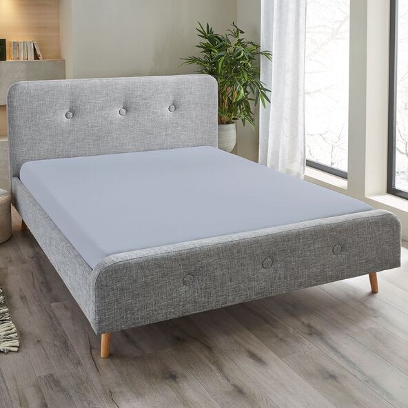Jersey Spannbetttuch, 180-200 x 200 cm, hellblau