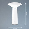 LED-Akku-Tischleuchte Pinto, weiß