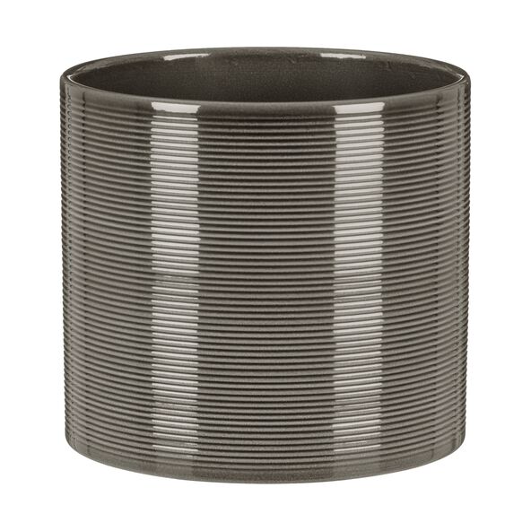 Keramik-Blumentopf 3er Set Ø 16 cm, Glass Grey