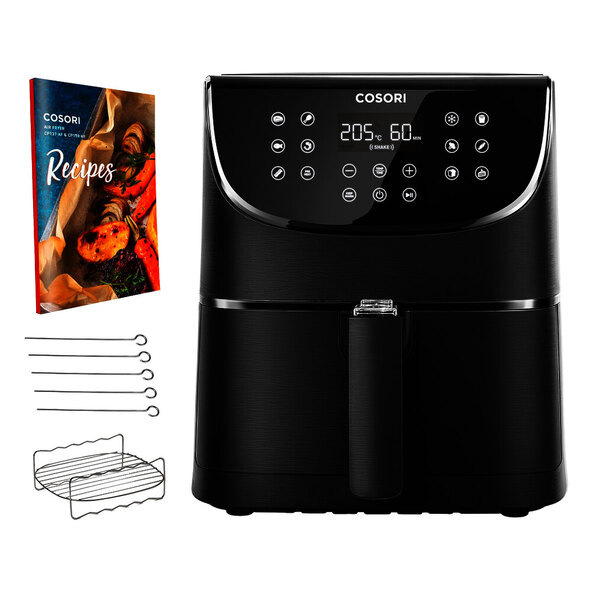 Premium Heißluftfritteuse, 5,5 l, 1701 W, schwarz