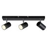LED-Deckenstrahler 3er Spot, inkl. 3x GU10, schwarz