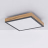 LED-Deckenleuchte Holzoptik, quadratisch