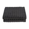 Duschtuch Hoch/Tief, 2er Set, anthrazit