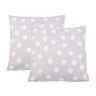 Kissen Points, 2er Set, taupe