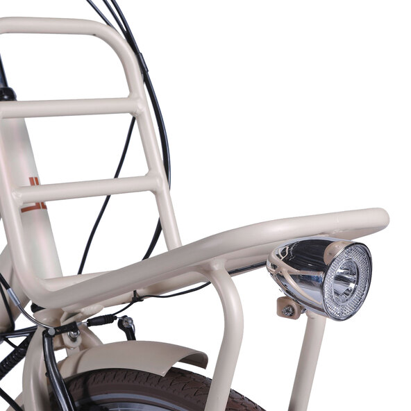 Alu-Elektro-City-Bike, Damen, beige