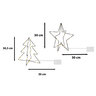 3D LED-Formen, Tanne und Stern 2er Set