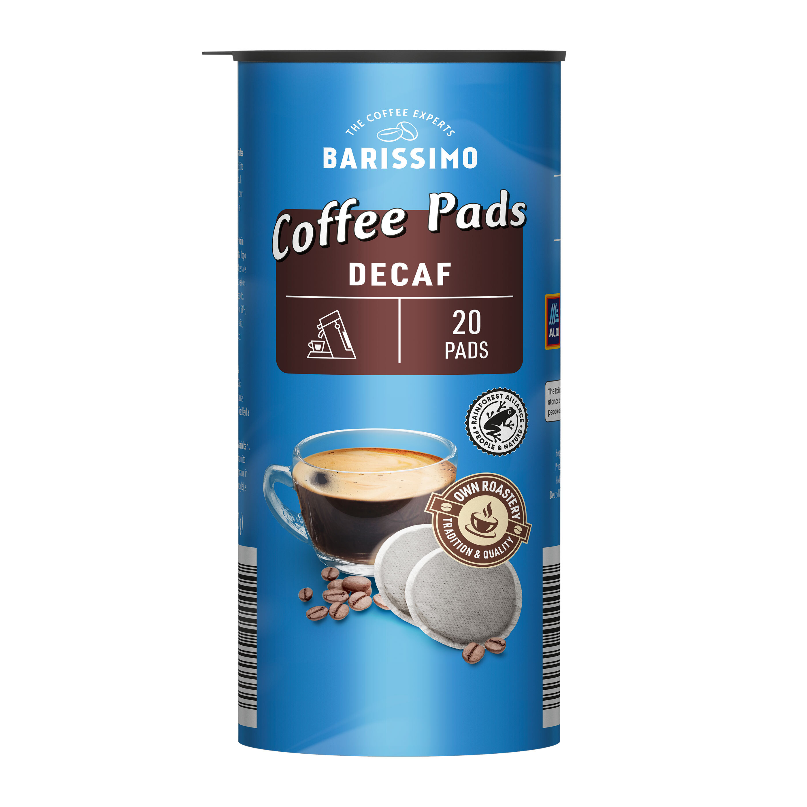 Barissimo Coffee Pads Decaf, 10 x 140 g ALDI