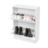 Schuhschrank mit zwei Klappfächern