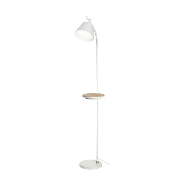 LED-CCT-Stehlampe mit Wireless Charging, 161 x Ø 25,5 cm