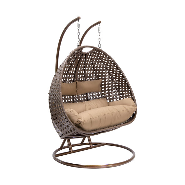 Polyrattan-Hängesessel Twin, braun