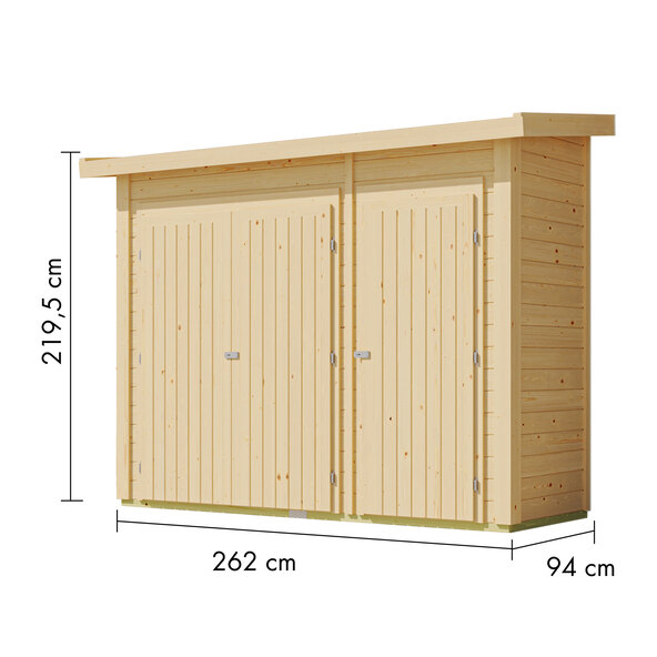 Anbauschrank, naturbelassen
