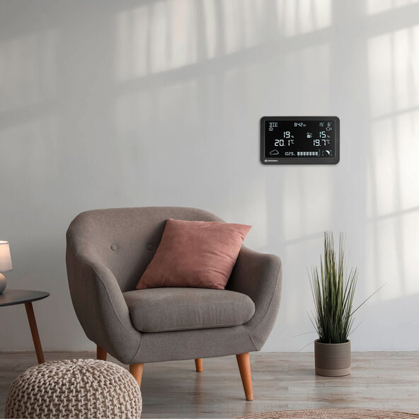 Funk-Wetterstation MeteoTemp TBH, horizontal