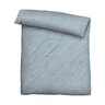 Musselin Bettwäsche 135/200 + 80/80 cm, taubenblau