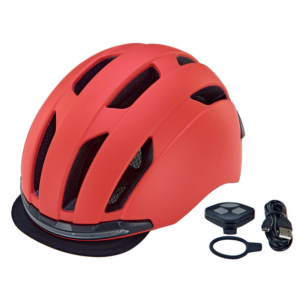 Fahrradhelm ECO Urban, rot, 58-61 cm