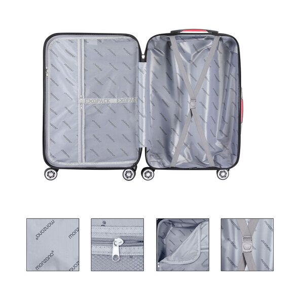 Hartschalenkoffer-Set Exopack, champagner
