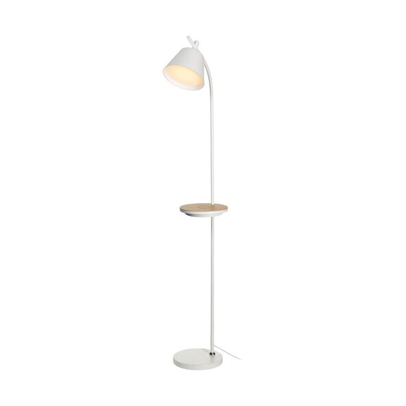 LED-CCT-Stehlampe mit Wireless Charging, 161 x Ø 25,5 cm