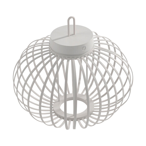 LED-Akku-Tisch- und Bodenleuchte Korga, weiß, ⌀ 36 cm