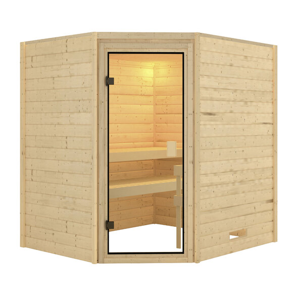 Sauna Vera-Set, naturbelassen mit Ofen 4,5 kW | ALDI ONLINESHOP