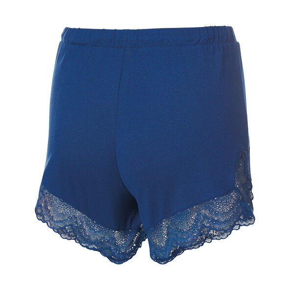 Damen Sommer Shorty Pyjama, navy, XS