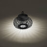 LED-Akku-Tisch- und Bodenleuchte Korga, schwarz, ⌀ 25 cm