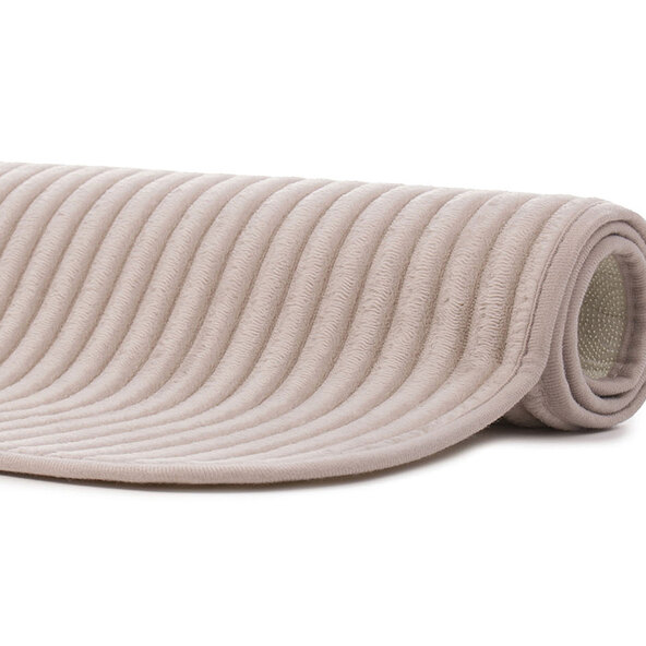 Badteppich Berlin in Cord Optik, 2er Set, 50 x 70 cm, taupe