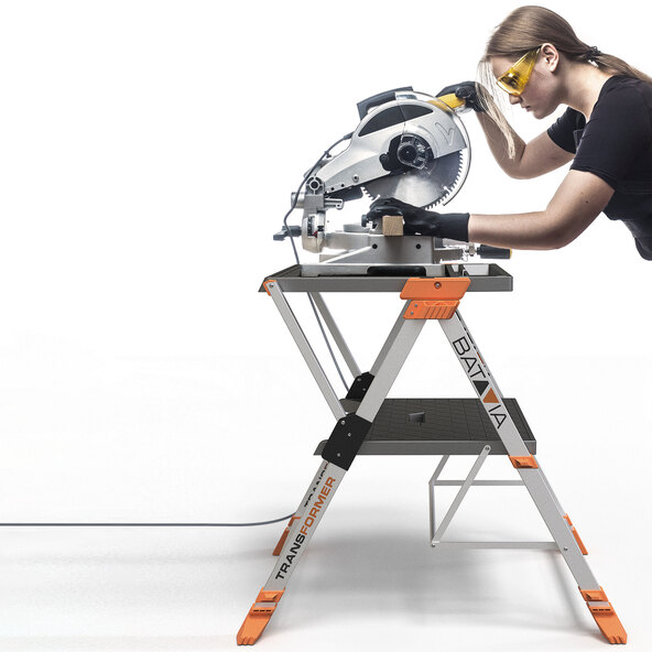 Transformer Werkbank und Trittleiter